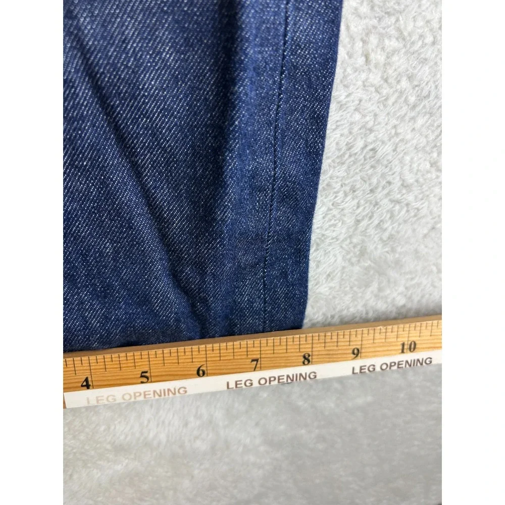 Levi's 501 Selvedge Straight Leg Jeans Mens 30x30 Navy Blue Button Fly (28x28)